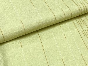 画像3: 洗える着物 小紋 袷 コーディネートセット レディース着物と半幅帯作り帯セット 袷 Mサイズ【女郎花色、途切れ縞】 (3)