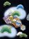 画像3: お宮参り 男の子 着物 正絹 金駒刺繍 赤ちゃんのお祝い着(初着 産着) 襦袢付き【黒地、鷹】 (3)