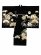 画像3: お宮参り 男の子 着物 正絹 金糸刺繍入り 金彩柄 日本製 赤ちゃんのお祝い着 初着 産着【黒地、鷹】 (3)
