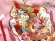 画像6: お宮参り 着物 女の子 正絹 赤ちゃんのお祝い着 日本製 金駒刺繍 産着 初着  襦袢付き【桃、雪輪に宝船】 (6)