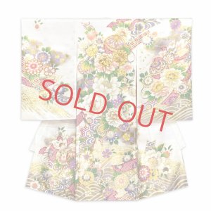 お宮参り 女の子 着物 正絹 京友禅 金駒刺繍 日本製 赤ちゃんの