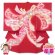 画像1: 産着 お宮参りの着物 日本製 女の子のお祝い着（初着） 正絹【赤 束ね熨斗】 (1)
