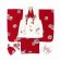 画像4: 七五三着物 3歳 女の子 正絹 刺繍柄の被布コートと着物 オリジナル・コーディネートセット【紅白、宝尽くし】 (4)