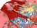 画像5: 七五三着物 3歳 女の子 正絹  和染紅型 栗山吉三郎の被布コートと着物 オリジナル・コーディネートセット【赤ｘピンク、雪輪】 (5)