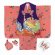 画像4: 七五三着物 3歳 女の子 正絹  和染紅型 栗山吉三郎の被布コートと着物 オリジナル・コーディネートセット【紫ｘピンク、雪輪】 (4)
