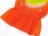 画像4: 子供浴衣帯 オリジナルカラーの絞り染め へこ帯 女の子 男の子併用 三尺帯 兵児帯【オレンジ】 (4)