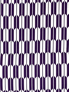 画像3: 半衿 小紋などのおしゃれ着に ふくれ織のリバーシブル半襟 合繊【紫ｘ白、矢羽】 (3)