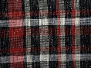 画像4: 半幅帯 着物や浴衣に 半巾帯(細帯) 小袋帯 ポリ綿 約400cm【黒系チェック】 (4)