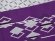 画像2: 袴下帯 卒業式の袴に リバーシブルタイプの小袋帯【紫、菱】 (2)