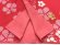 画像9: 七五三 7歳 女の子用 日本製 正絹 本絞り柄 金駒刺繍 絵羽付け 四つ身の着物【桃赤、梅】 (9)
