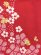 画像3: 七五三 着物 7歳 フルセット 日本製 正絹 本絞り柄 金駒刺繍 絵羽付け 着物と結び帯 コーディネートセット【チェリーレッド、梅】 (3)