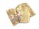 画像5: 西陣織 全通 子供袋帯 ７歳女の子 ジュニア用 単品 七五三 十三参りに 日本製「ゴールド、市松に桜」IGF220 購入 販売 (5)