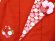 画像5: 七五三 着物 “式部浪漫”ブランド 3歳女の子用被布コート 単品(合繊) 【赤・花輪】 (5)