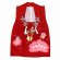 画像2: 被布コート ３歳女の子用 七五三 日本製 正絹 本絞り 刺繍柄 被布コート(単品)【赤、藤】 (2)