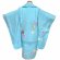 画像3: 七五三 着物 3歳 フルセット 女の子 日本製 本絞り・刺繍柄の被布コートセット 正絹【水色、鞠】 (3)