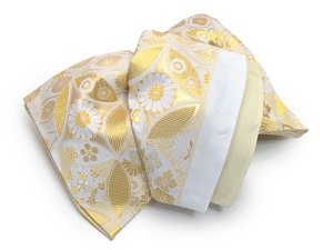 画像5: 西陣織(子供)袋帯 高級 全通 仕立て上がり 北山 金つづれ 帯 十三参り 七五三に【生成り、金七宝】 (5)