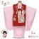 画像1: 七五三 着物 フルセット 3歳 女の子用 日本製 正絹 本絞り 被布コートセット 正絹【赤ｘピンク、束ね熨斗】 (1)