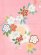 画像5: 七五三 7歳 女の子 正絹 日本製 金駒刺繍 手描き 絵羽付け 四つ身の着物【ピンク、桜と鞠】 (5)