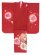 画像3: 七五三 7歳 女の子 正絹 金彩加工 裏地正絹 絵羽付け 四つ身の着物【赤、二つ鞠】 (3)
