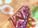 画像7: 七五三 7歳 女の子用 正絹 絵羽付け 絞り染め 刺繍入り 四つ身の着物【シャーベットオレンジ、鞠と桜】 (7)