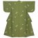 画像2: ジュニア小紋セット 150サイズ 女の子用洗える着物 袷 と襦袢、半幅帯の作り帯 3点セット【抹茶系、小花】 (2)