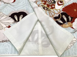 画像9: 七五三 着物 7歳 フルセット 2025年新作 紅一点 ブランド 女の子 着物セット 正絹【水色系、宝尽くし】 (9)