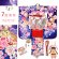 画像1: 七五三 着物 フルセット 7歳 女の子 絵羽柄 子供着物 結び帯セット 合繊【ファンタジー・パープル、鈴と桜】 (1)