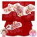 画像1: お宮参り 女の子 着物 正絹 本絞り 日本製 赤ちゃんのお祝い着(初着 産着) 襦袢付き【赤、雲に鞠】 (1)