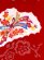 画像4: お宮参り 女の子 着物 正絹 本絞り 日本製 赤ちゃんのお祝い着(初着 産着) 襦袢付き【赤、雲に鞠】 (4)