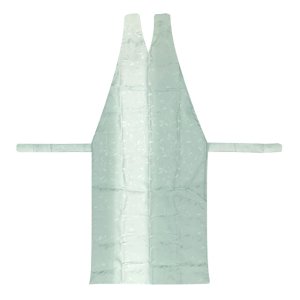 画像2: 和装エプロン 着物エプロン 携帯エプロン ミニポーチ付き 和装での会食に【ミント系ぼかし】 (2)