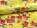 画像4: 反物 洗える着物 レディース 小紋 着尺 ポリエステル 未仕立て 「黄色、紗綾型に桜」 (4)