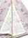 画像4: 洗える着物 袷 小紋 HANAE MORI-ハナエ・モリ- レディース 大きいサイズ 幅広 BLサイズ【薄ピンク、ボタニカル市松】 (4)