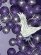 画像2: 洗える着物 袷 ブランド Adam&Eve-アダムアンドイブ- 小紋 Mサイズ 【紫系、松に飛鶴】 (2)
