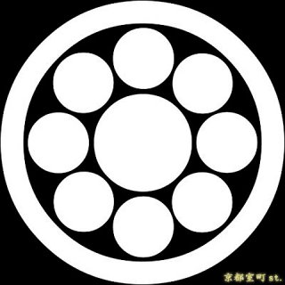 家紋シール 男性用黒紋付きに 黒地の着物用 貼り付け家紋(男紋