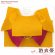 画像1: 女性用浴衣帯 リボン返し結びの垂れ付きの作り帯 日本製【黄色×チェリーピンク】 (1)