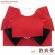 画像1: 女性用浴衣帯 リボン返し結びの垂れ付きの作り帯 日本製【赤×黒】 (1)