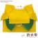 画像1: 女性用浴衣帯 リボン返し結びの垂れ付きの作り帯 日本製【黄色×緑】 (1)