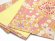 画像4: 振袖用 袋帯 成人式に レトロ モダン 西陣織の袋帯 六通 仕立て上がり【ピンク×金 華様紋】 (4)