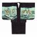 画像2: 七五三 5歳 男の子 フルセット 羽織 着物と縞袴のセット【黒、鷹と松・石清水】 (2)