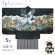 画像1: 七五三 5歳 男の子 フルセット 羽織 着物と縞袴のセット【黒、鷹に富士山】 (1)
