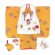 画像4: 七五三着物 3歳 女の子 正絹 本絞り 刺繍柄の被布コートと着物 オリジナル・コーディネートセット【白ｘ山吹、鞠】 (4)