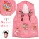 画像1: 被布コート ３歳女の子用 日本製 正絹 本絞り 刺繍柄の高級被布コート(単品)【ピンク、鈴】 (1)