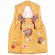 画像2: 被布コート ３歳女の子用 日本製 正絹 本絞り 刺繍柄の高級被布コート(単品)【黄色系、鈴】 (2)