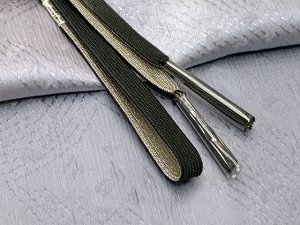 画像2: 帯揚げ 帯締め セット 礼装用 帯上げと平組の帯〆セット 正絹【銀灰系、ぼかし】 (2)