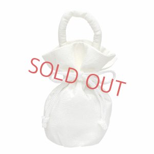 画像10: 七五三 着物 3歳 女の子 フルセット 正絹 友禅柄 三つ身の絵羽着物 小寸結び帯・小物セット【黄色ｘ赤、花手鞠と鶴】 (10)