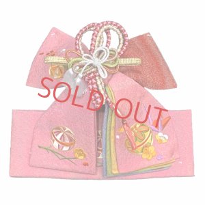 画像5: 七五三 着物 3歳 女の子 フルセット 正絹 友禅柄 三つ身の絵羽着物 小寸結び帯・小物セット【赤、桜】 (5)