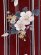 画像3: 綿麻浴衣 レディース XLサイズ 高身長向け 大きめサイズ ゆかた【エンジ、桜】 (3)