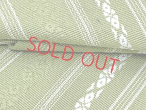 画像3: 角帯 ワンタッチで結べるメンズ作り帯 献上柄 男帯【ひわ色】 (3)
