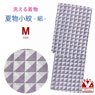 A9 夏物 格子模様 ブラウン 化繊 薄物 夏用 絽 紗 小紋 着物 08 A9 夏物 格子模様 ブラウン 化繊 薄物 夏用 絽 紗 小紋 着物 08