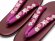 画像2: 女性用 刺繍入り鼻緒の草履(ウレタンソール底) フリーサイズ【赤紫ｘエンジ】 (2)